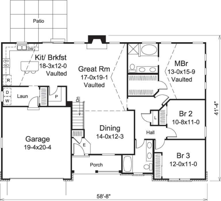 House Plan House Plan #14664 Drawing 1