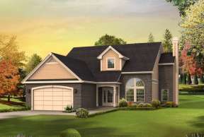 Traditional House Plan #5633-00198 Elevation Photo