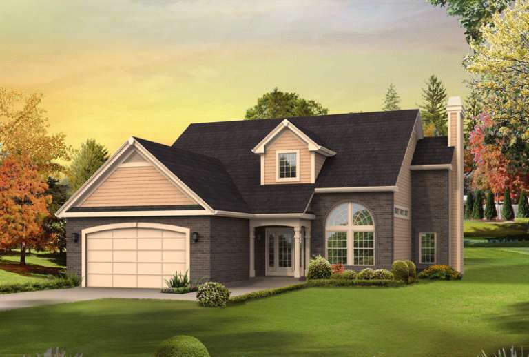Traditional House Plan #5633-00198 Elevation Photo