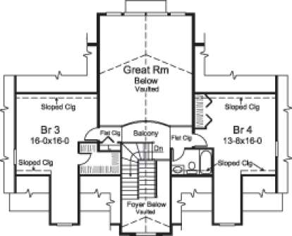 Floorplan 2 for House Plan #5633-00201