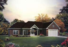 Ranch House Plan #5633-00202 Elevation Photo