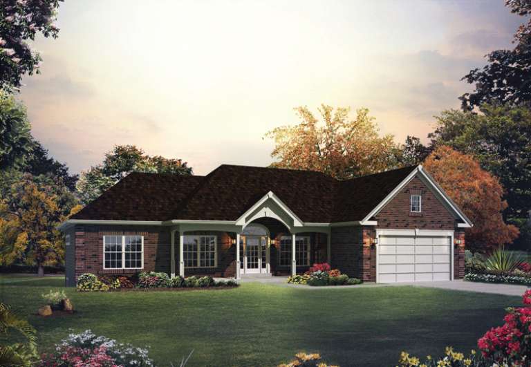Ranch House Plan #5633-00202 Elevation Photo