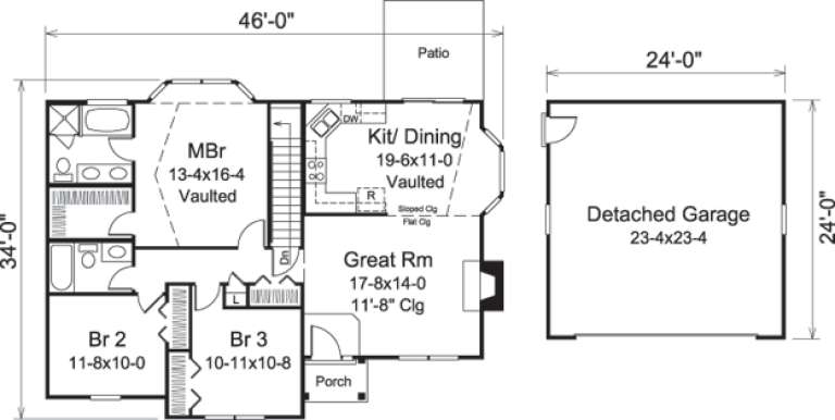 House Plan House Plan #14673 Drawing 1