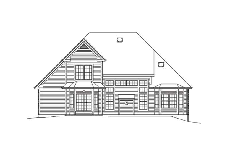 Traditional House Plan #5633-00206 Elevation Photo