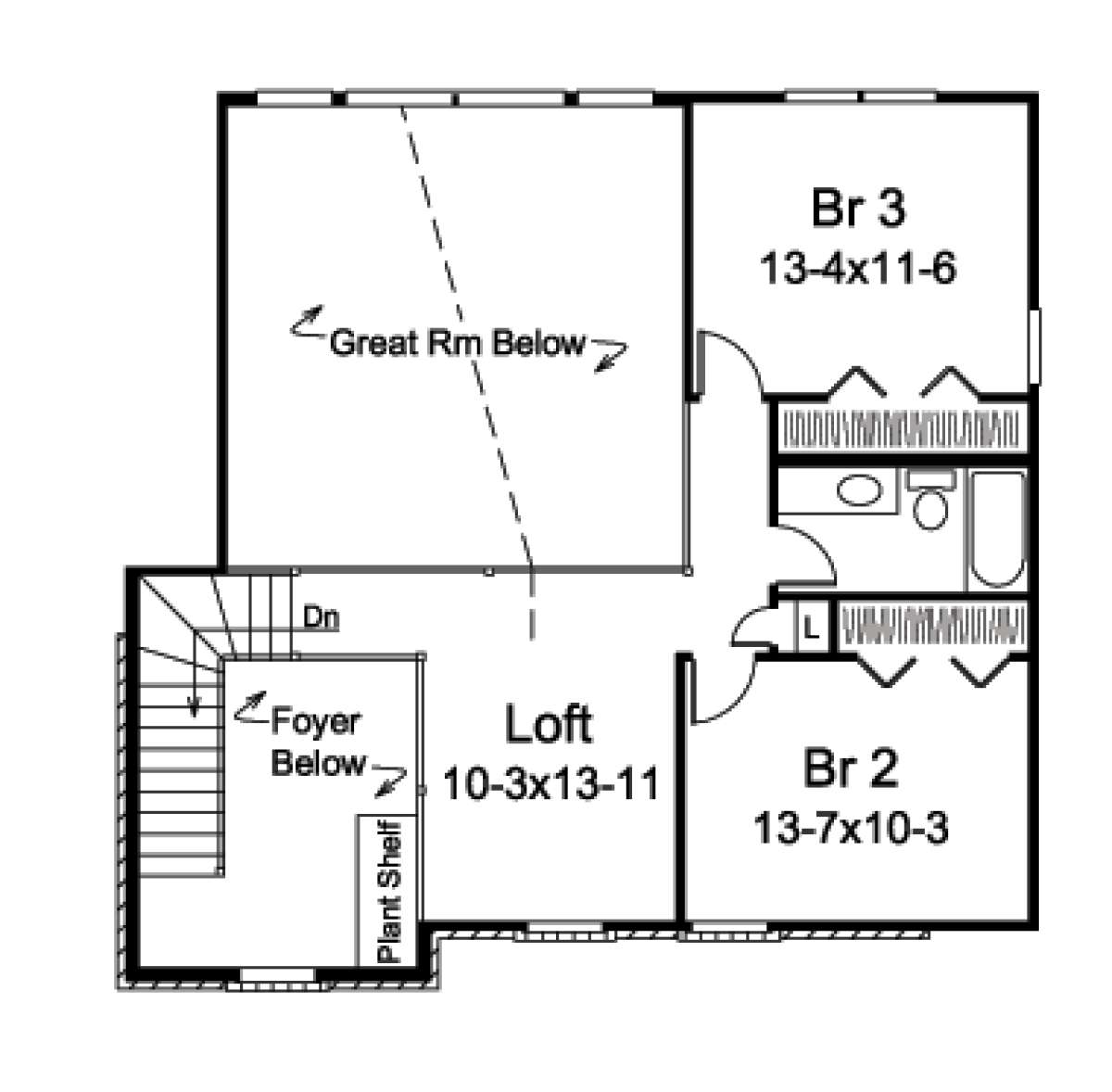 Floorplan 2 for House Plan #5633-00206