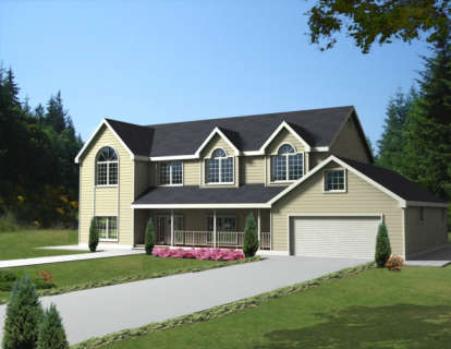 Southern House Plan #039-00205 Elevation Photo