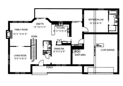 First Floor for House Plan #039-00205