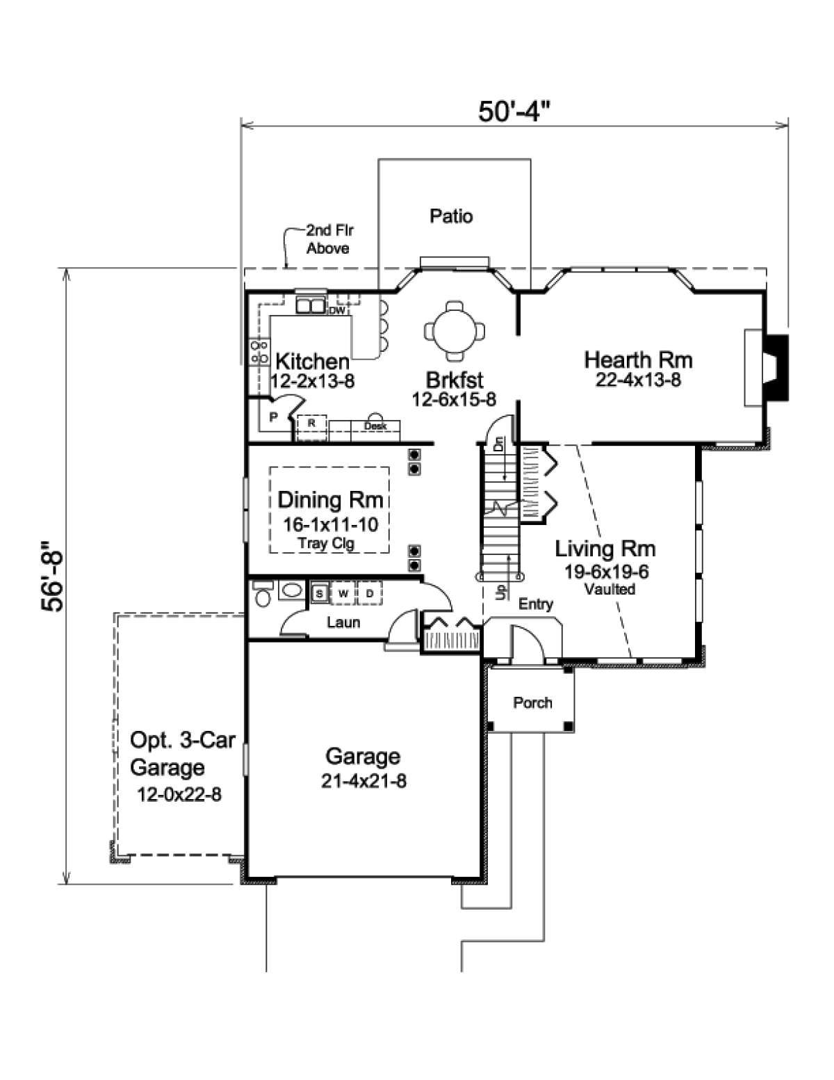 Floorplan 1 for House Plan #5633-00211