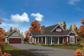 Ranch House Plan #5633-00213 Elevation Photo