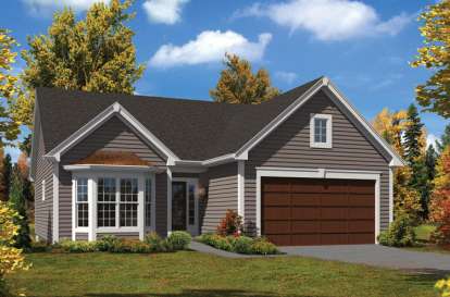 Traditional House Plan #5633-00214 Elevation Photo