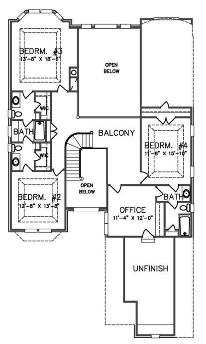Floorplan 2 for House Plan #6819-00023