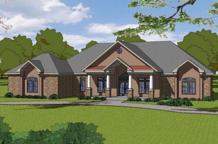 French Country House Plan #6471-00081 Elevation Photo