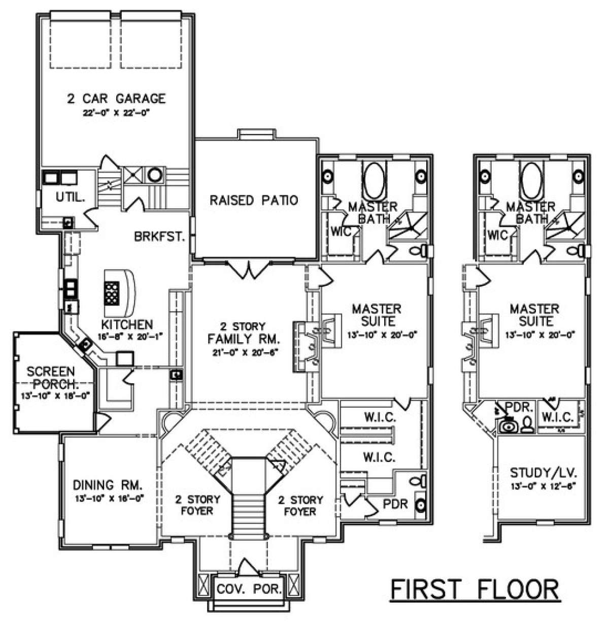 Floorplan 1 for House Plan #6819-00026