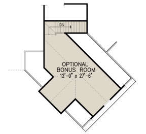 Optional Bonus Room for House Plan #699-00050