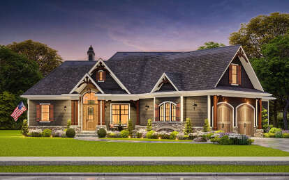 Craftsman House Plan #699-00051 Elevation Photo