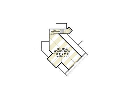 Optional Bonus Room for House Plan #699-00051