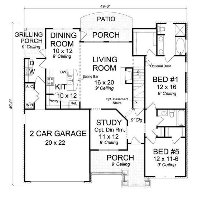 House Plan House Plan #14704 Drawing 1