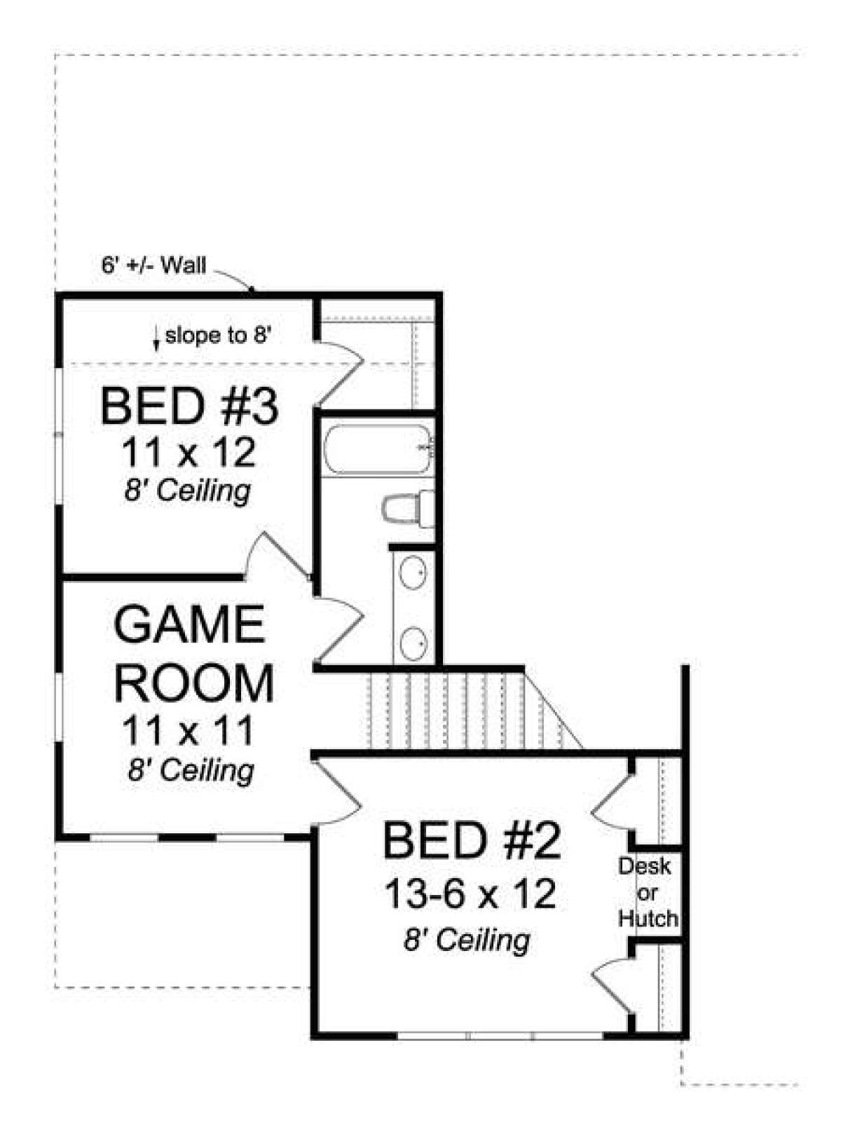 Floorplan 2 for House Plan #4848-00311