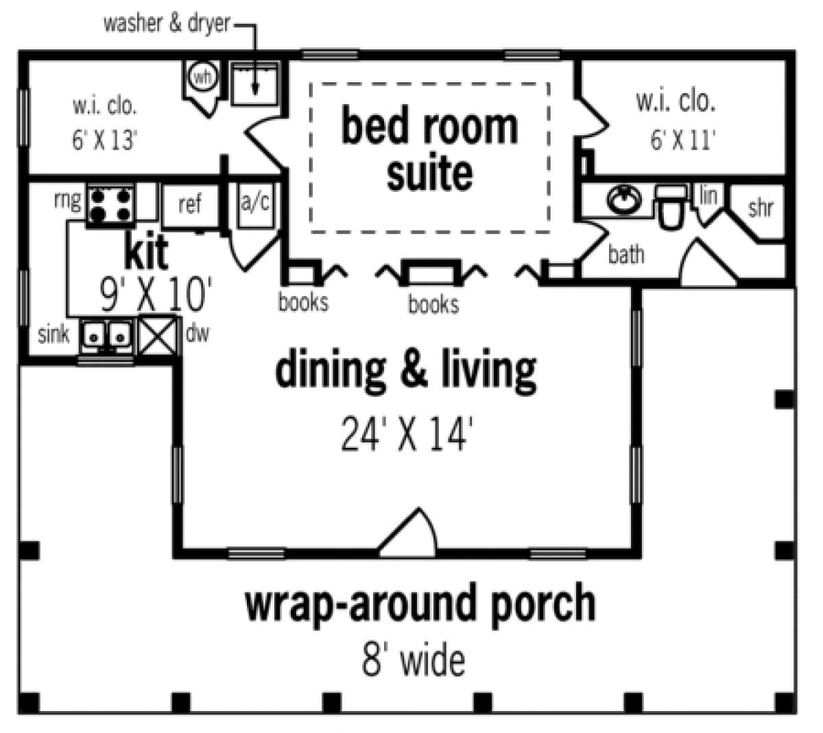 Floorplan 1 for House Plan #048-00003