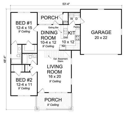 Floorplan1 for House Plan #4848-00314