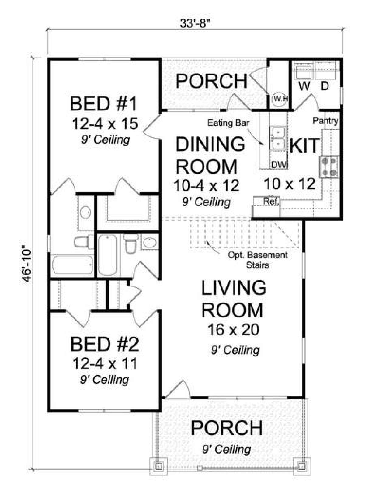 Floorplan 1 for House Plan #4848-00315