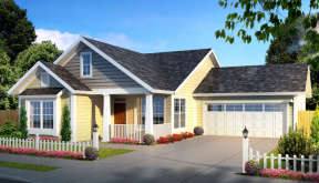 Cottage House Plan #4848-00322 Elevation Photo