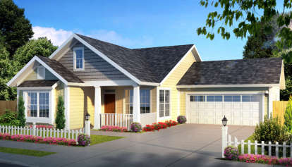 Cottage House Plan #4848-00322 Elevation Photo