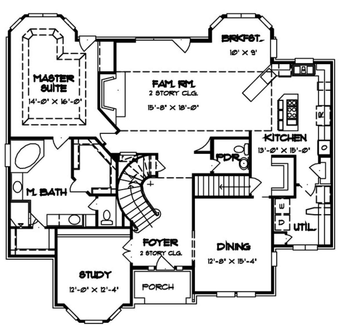 Floorplan 1 for House Plan #6819-00027