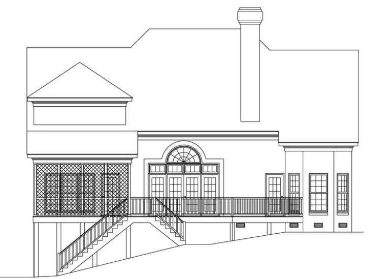 Luxury House Plan #6819-00028 Elevation Photo
