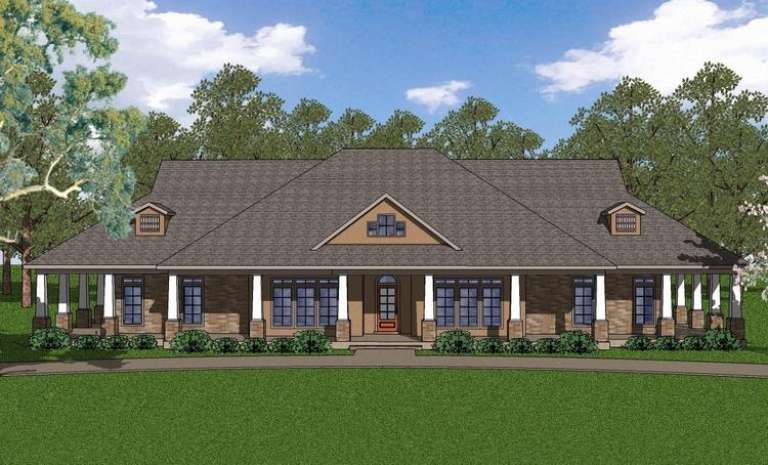 French Country House Plan #6471-00085 Elevation Photo