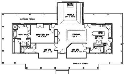 Floorplan 1 for House Plan #6471-00086