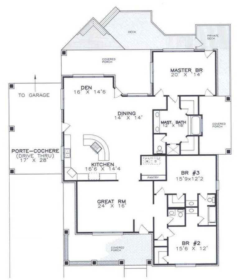 House Plan House Plan #14732 Drawing 1