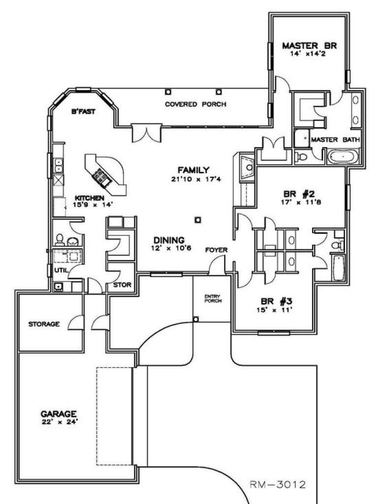 House Plan House Plan #14734 Drawing 1