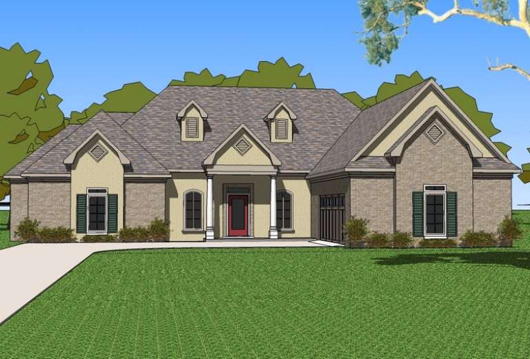 House Plan House Plan #14738 Front Elevation