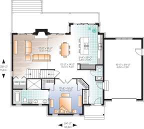 Floorplan 1 for House Plan #034-01051