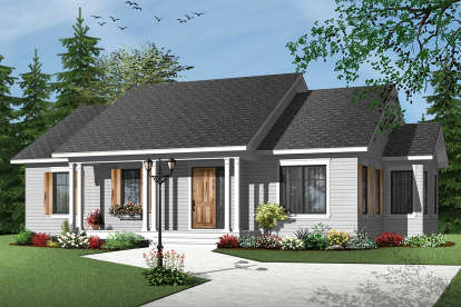 Country House Plan #034-01057 Elevation Photo