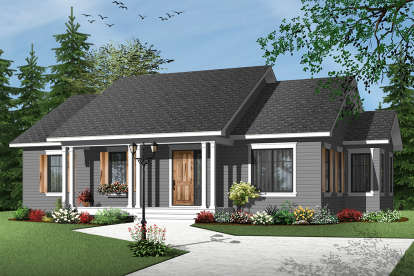 Country House Plan #034-01057 Elevation Photo