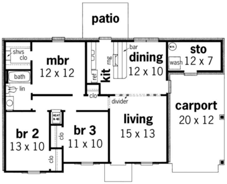 House Plan House Plan #1475 Drawing 1