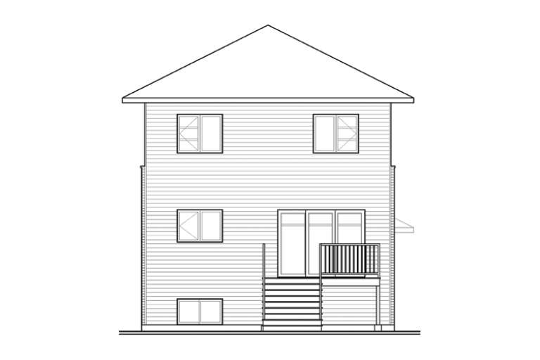 Contemporary House Plan #034-01062 Elevation Photo