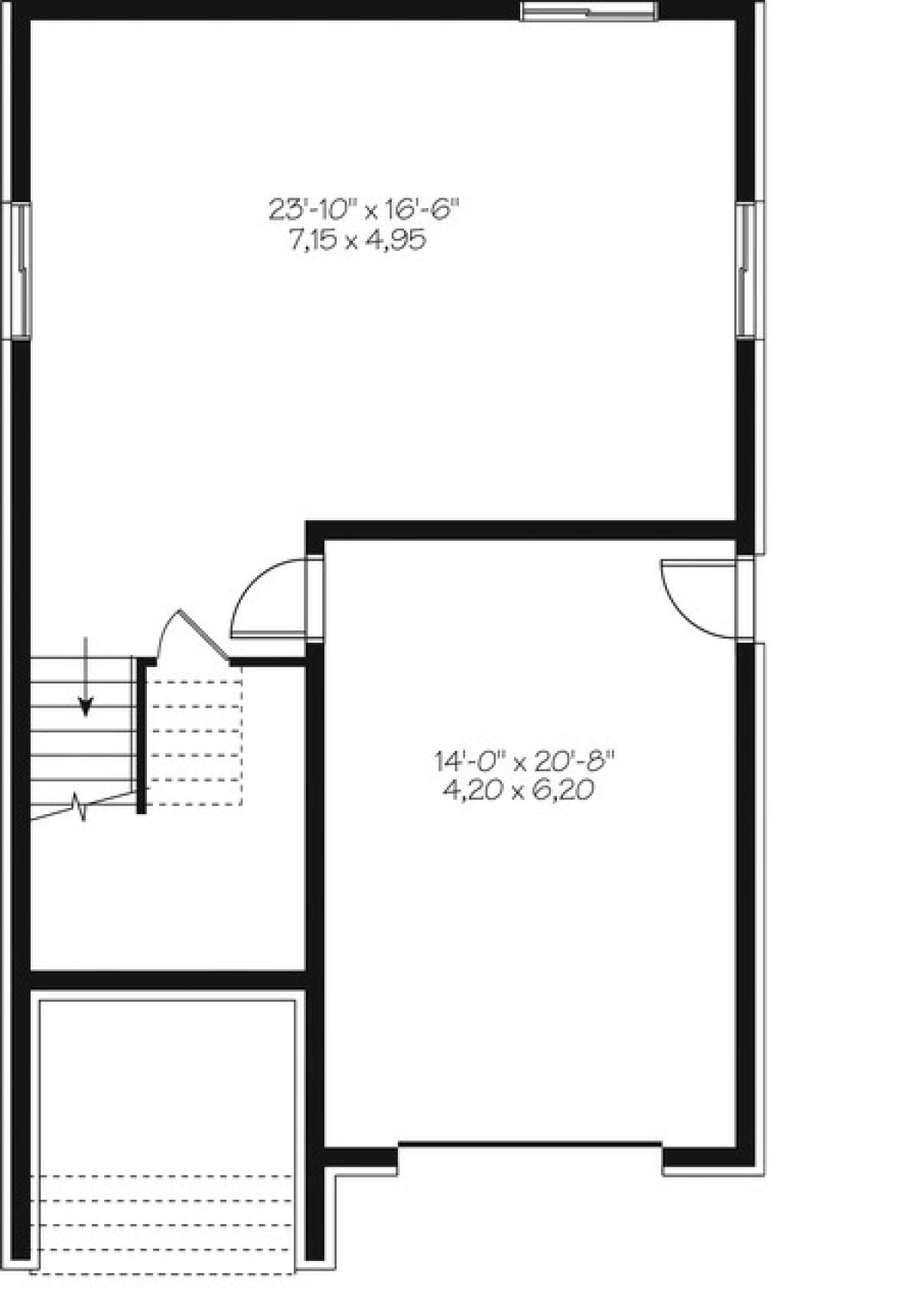 Basement for House Plan #034-01062
