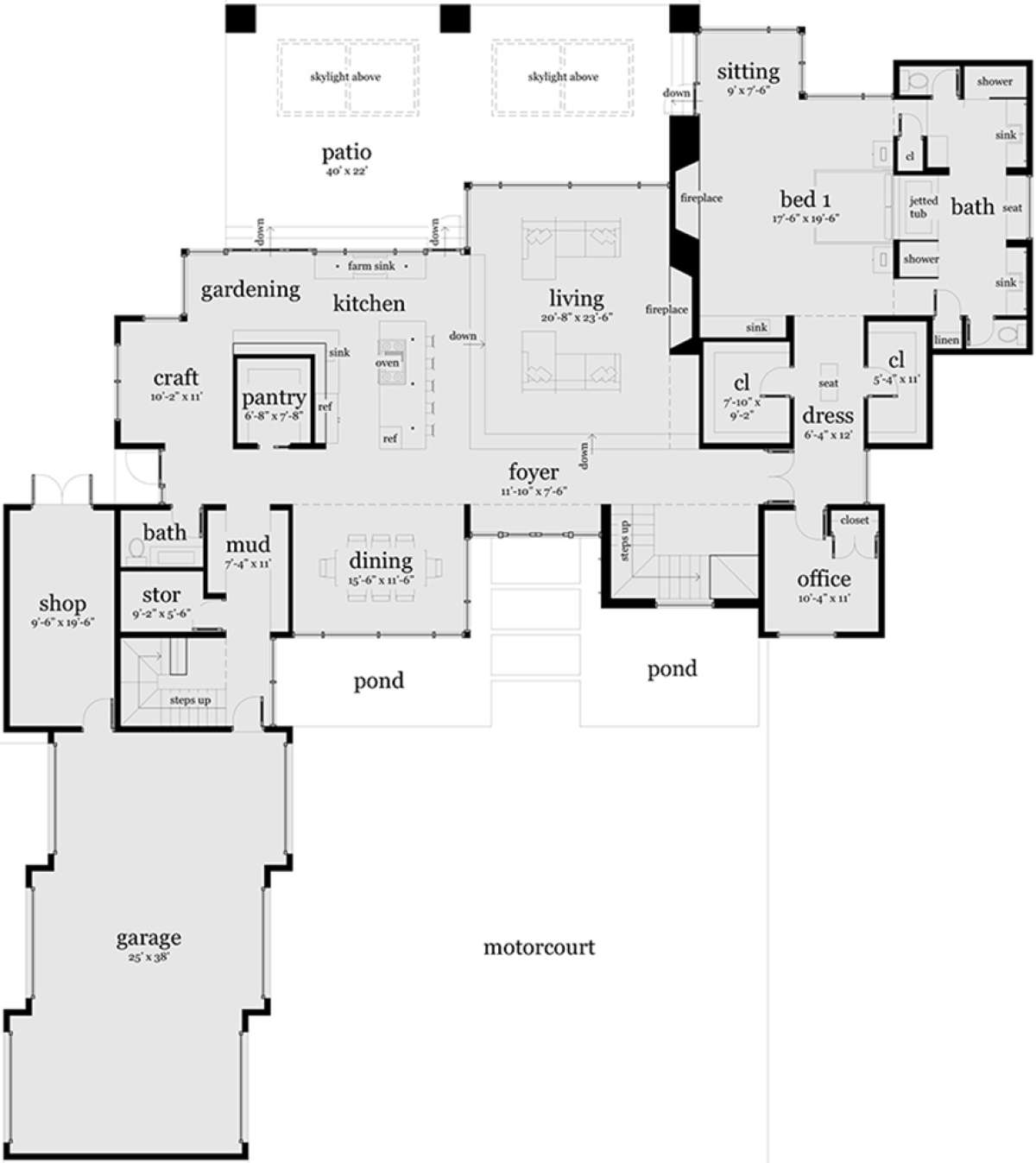 Main Floor for House Plan #028-00067