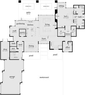 Main Floor for House Plan #028-00067