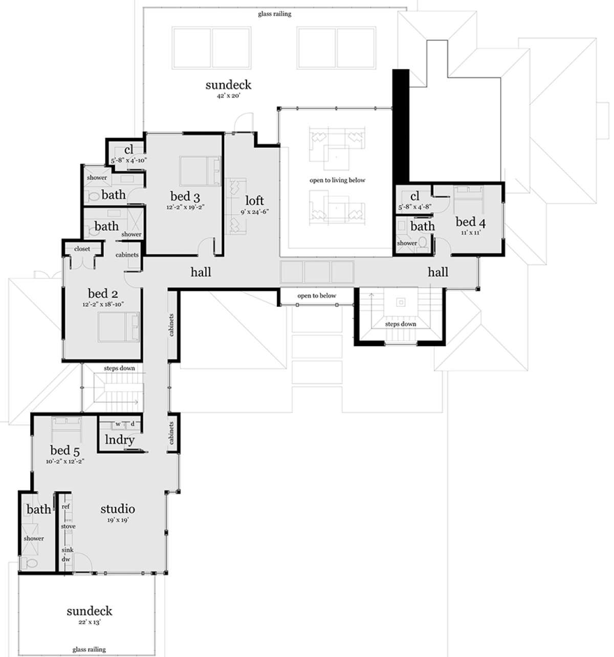 Second Floor for House Plan #028-00067