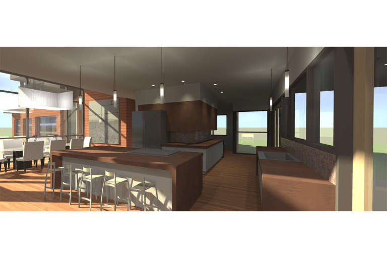Mid Century Modern House Plan #028-00067 Additional Photo