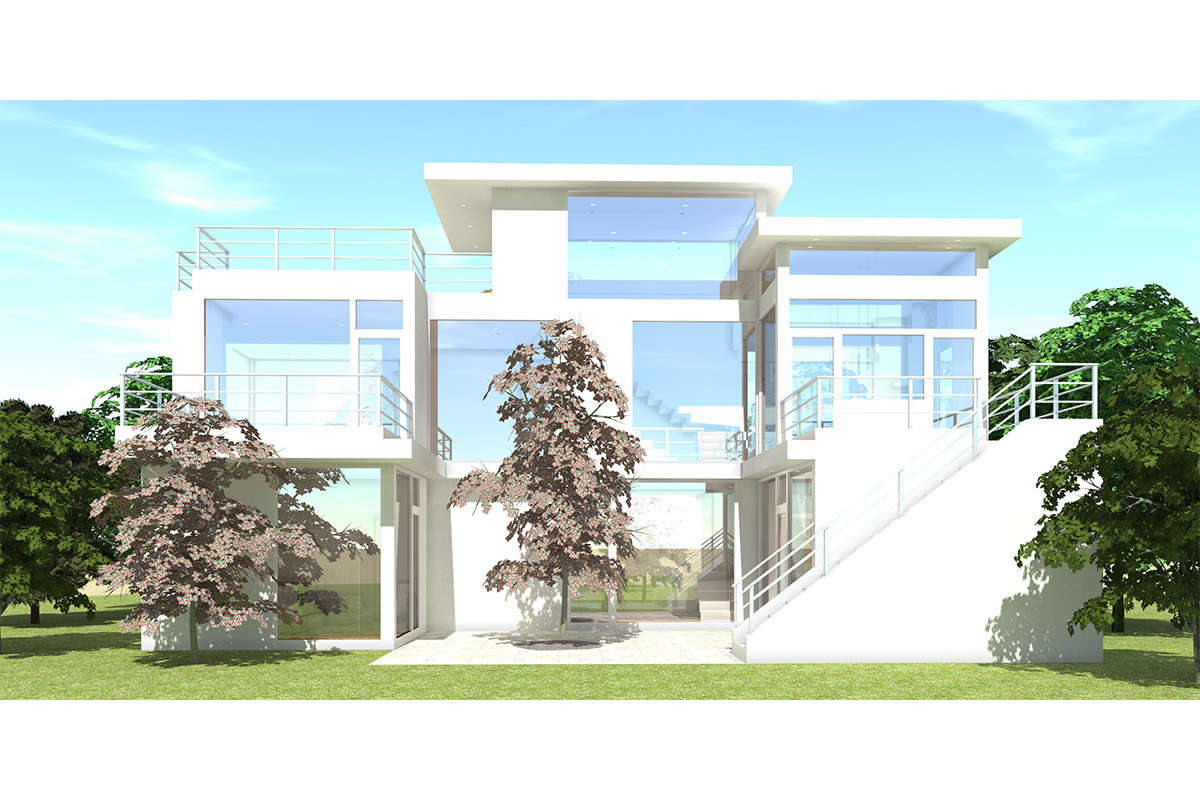 Modern Plan - 1,923 Square Feet, 3 Bedrooms, 2.5 Bathrooms | Floor Plan  #028-00068 | America's Best House Plans, image size:1200x800