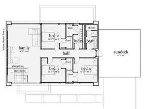 Floorplan 2 for House Plan #028-00069