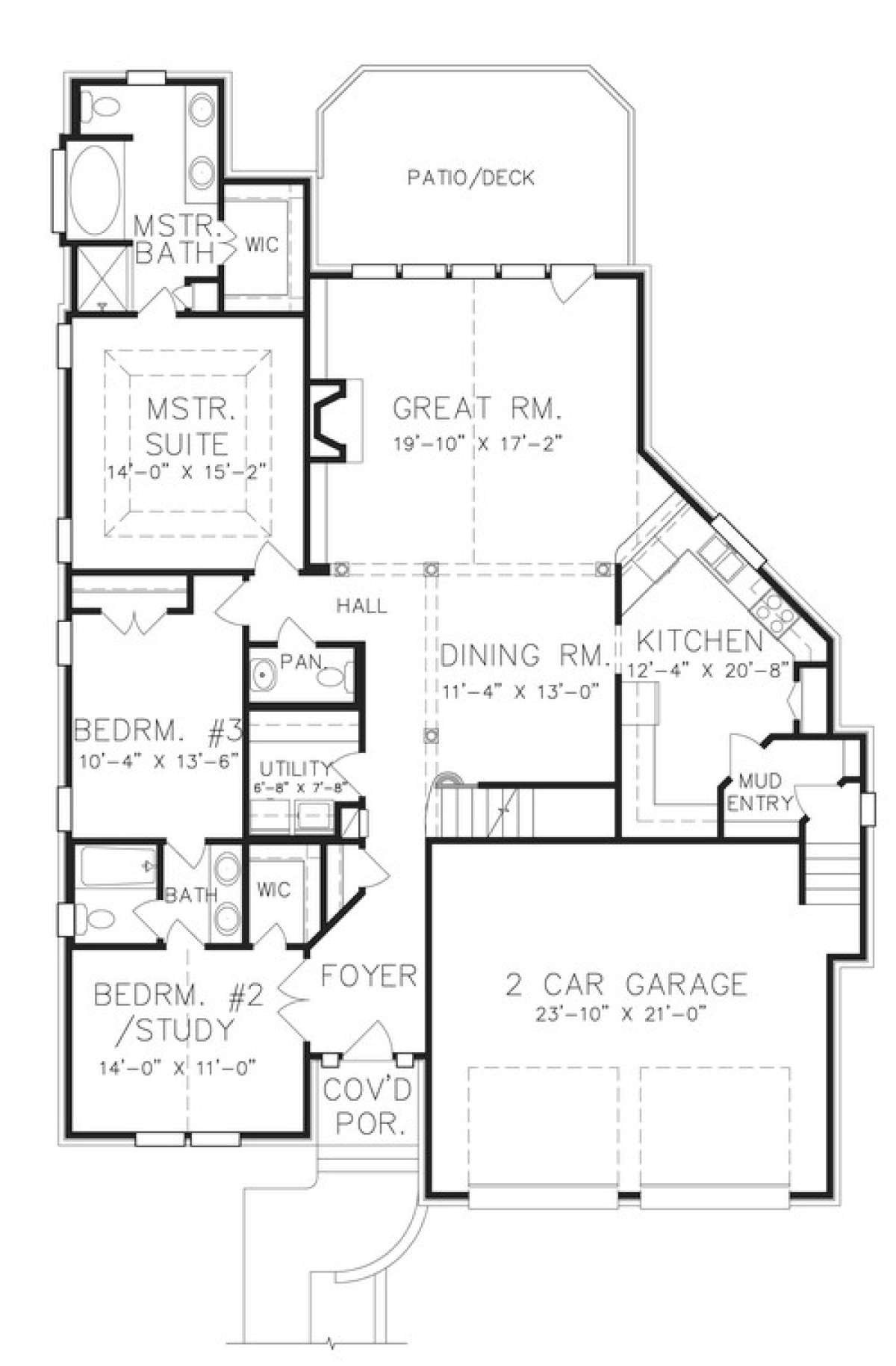 Floorplan 1 for House Plan #6819-00029