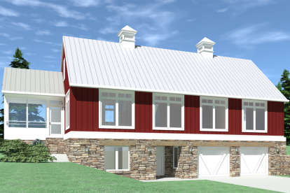 Country House Plan #028-00070 Elevation Photo