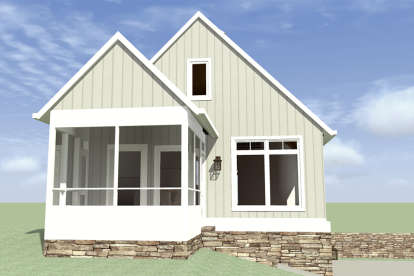 Country House Plan #028-00070 Elevation Photo