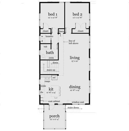 Main Floor for House Plan #028-00070